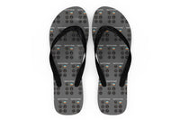 Thumbnail for Pilot's 6 Pack Designed Slippers (Flip Flops)