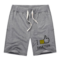Thumbnail for I Like Aviation Designed Cotton Shorts