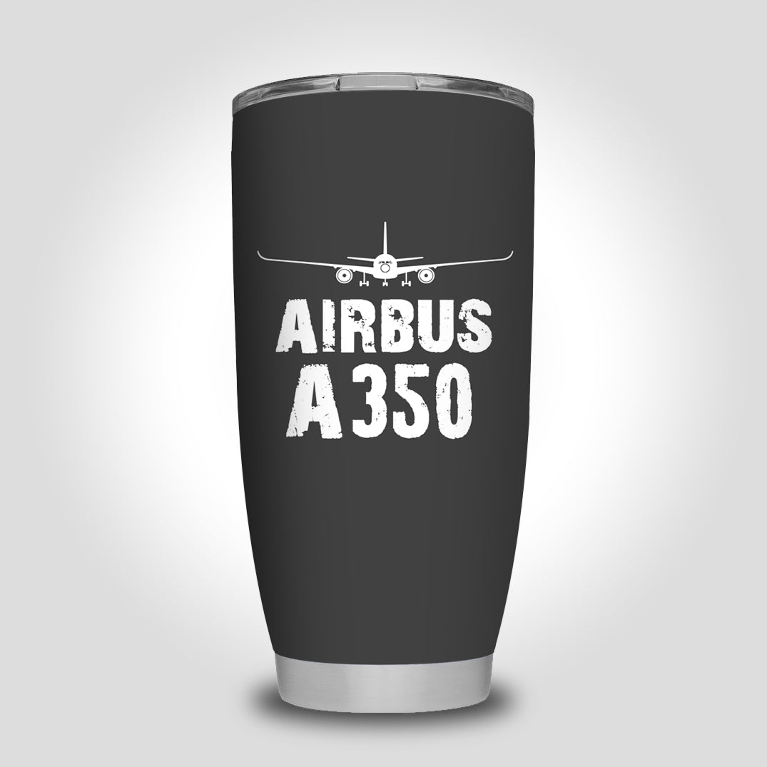 Airbus A350 & Plane Designed Tumbler Travel Mugs