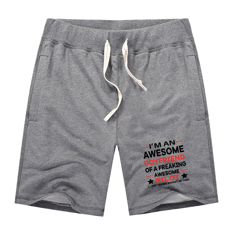 I am an Awesome Series Boyfriend Designed Cotton Shorts