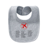 Thumbnail for Aviation Alphabet 2 Designed Baby Saliva & Feeding Towels