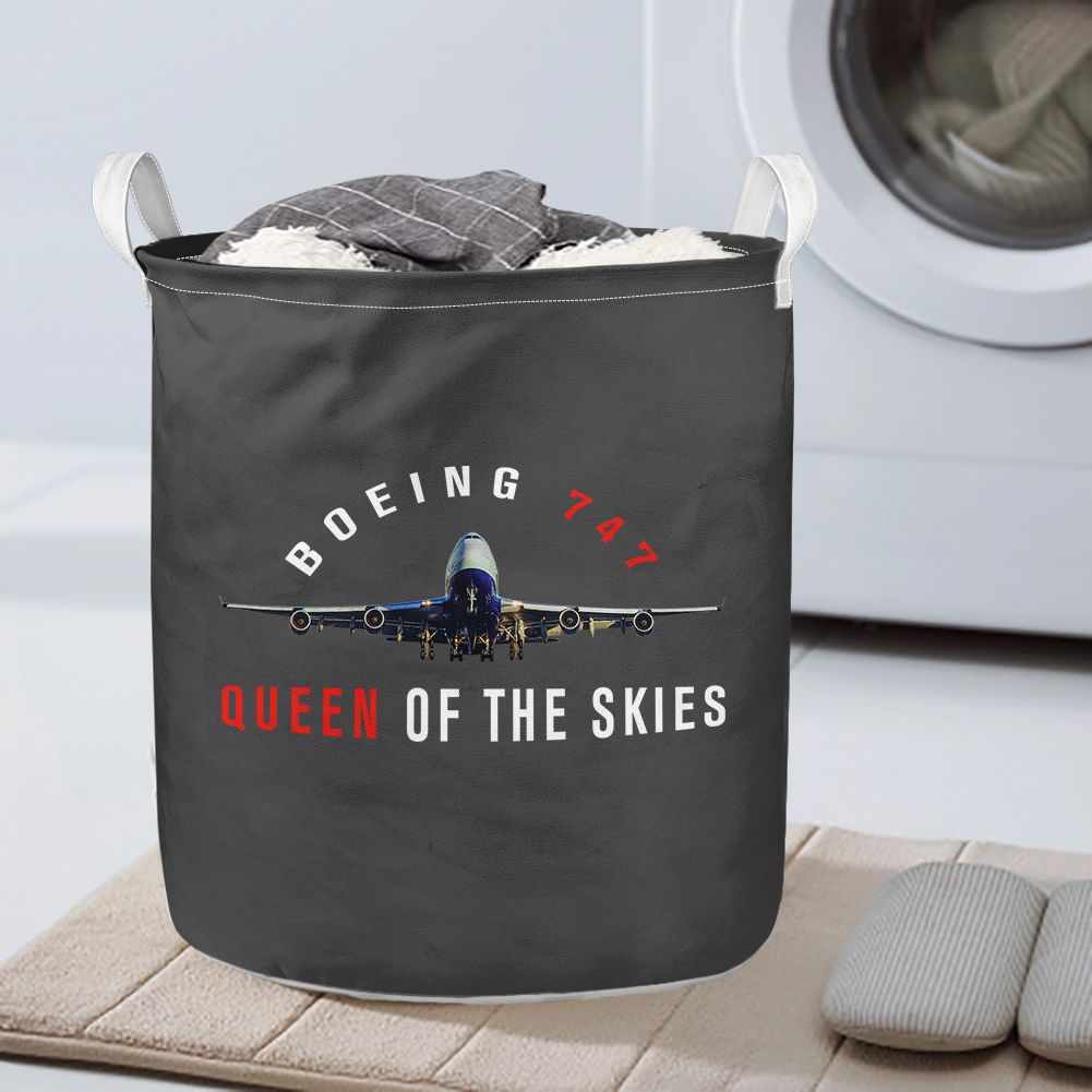 Boeing 747 Queen of the Skies Designed Laundry Baskets