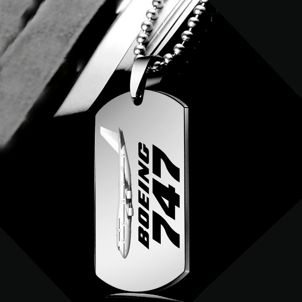 The Boeing 747 Designed Metal Necklaces