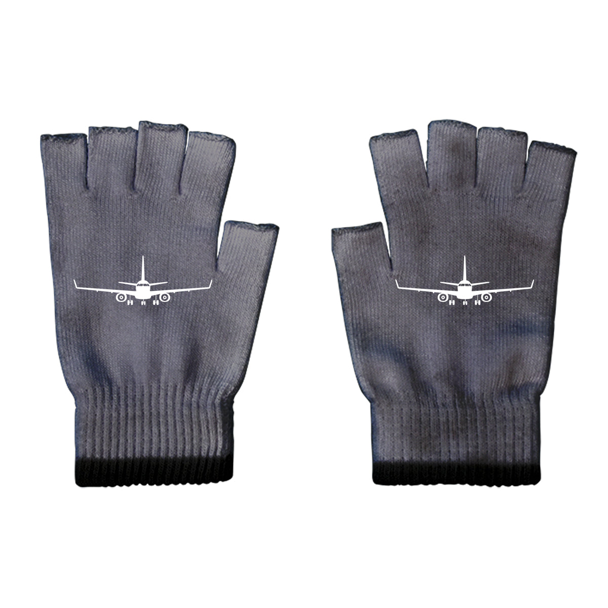 Embraer E-190 Silhouette Plane Designed Cut Gloves