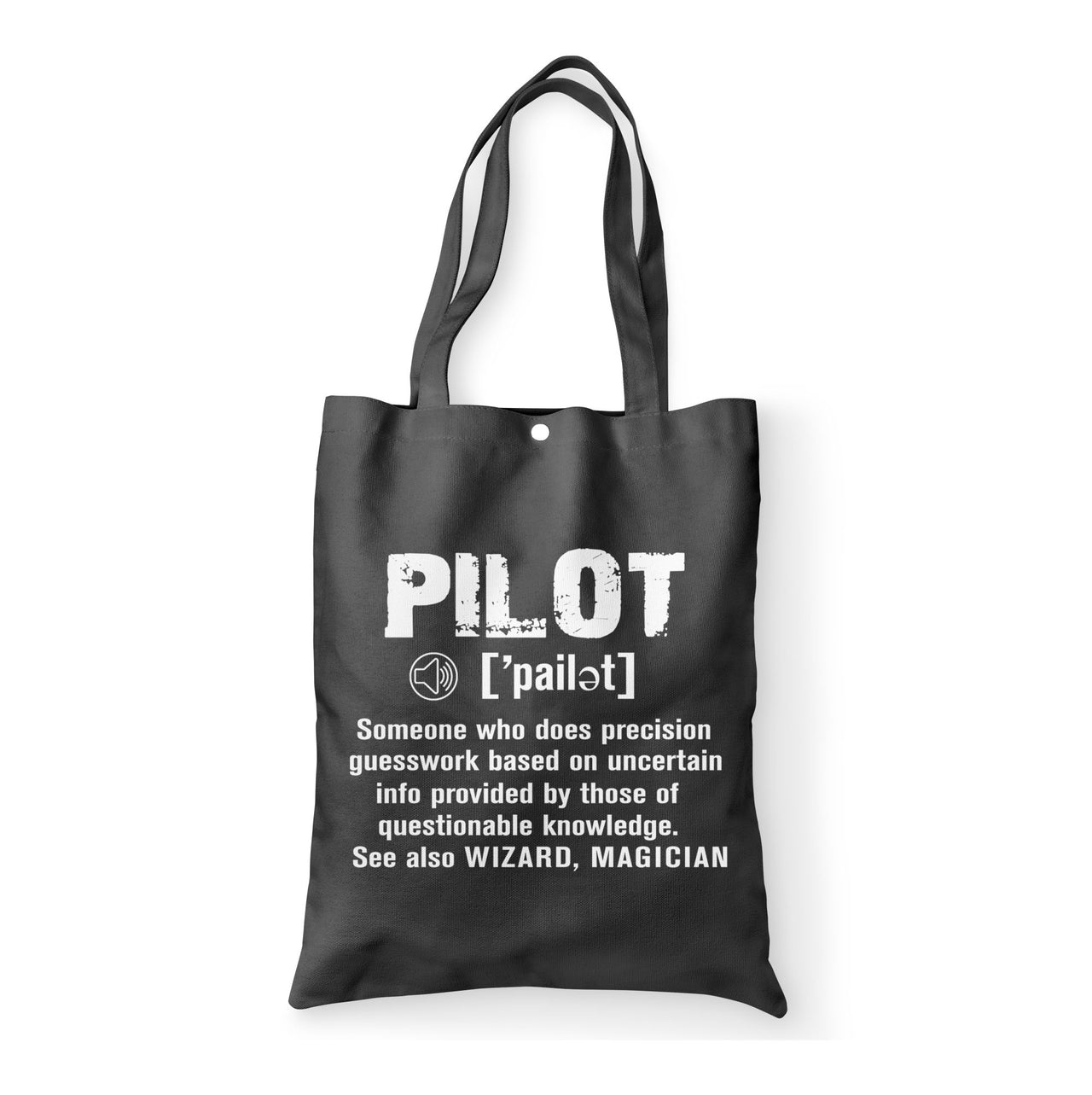 Pilot [Noun] Designed Tote Bags