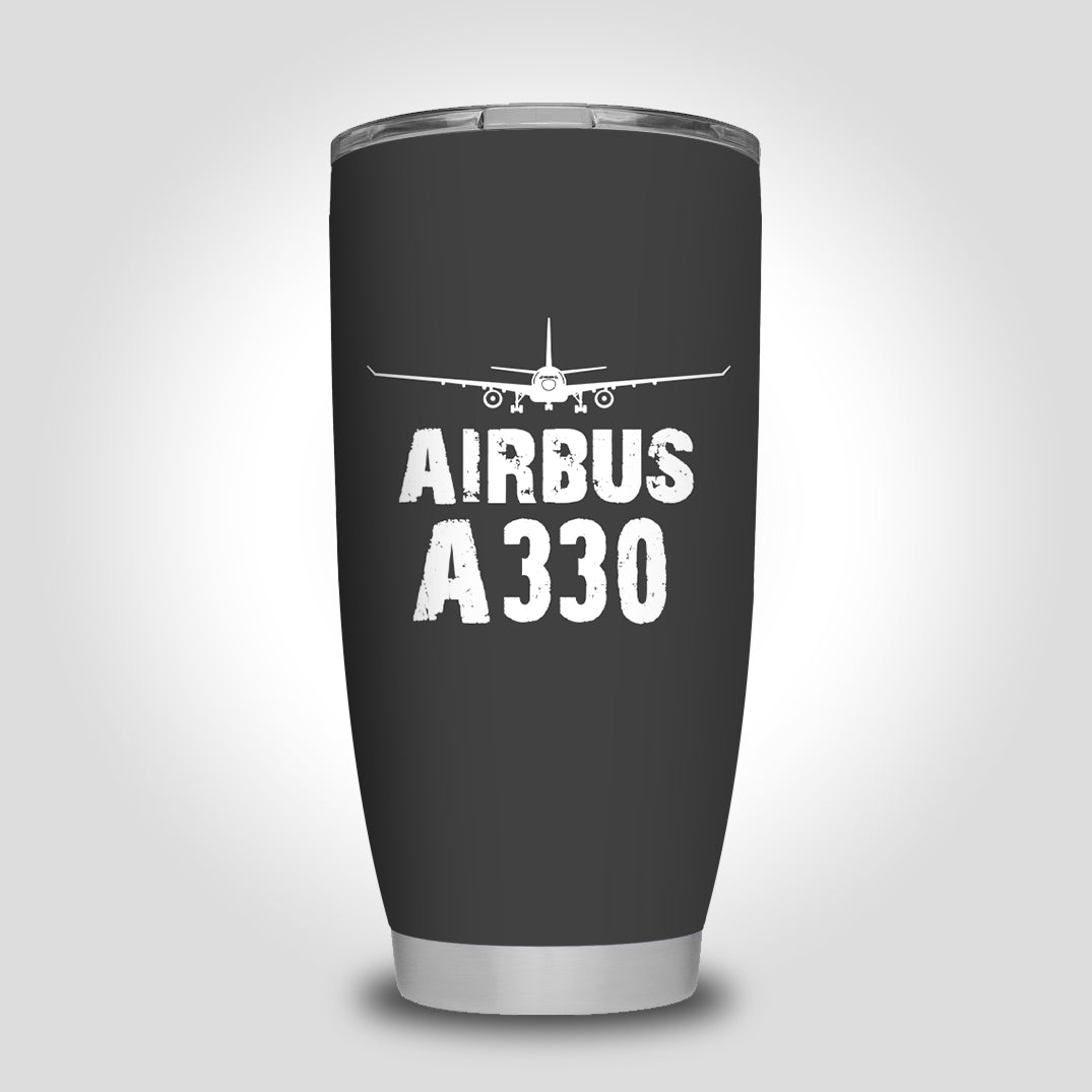 Airbus A330 & Plane Designed Tumbler Travel Mugs