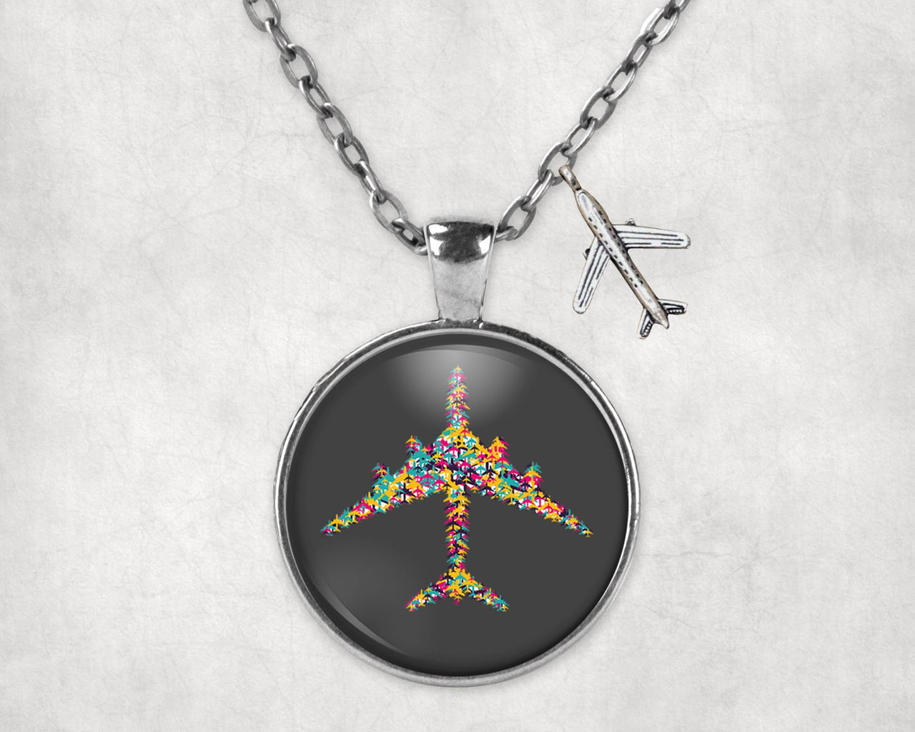 Colourful Airplane Designed Necklaces
