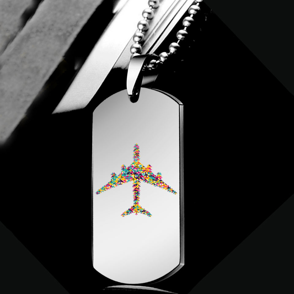 Colourful Airplane Designed Metal Necklaces