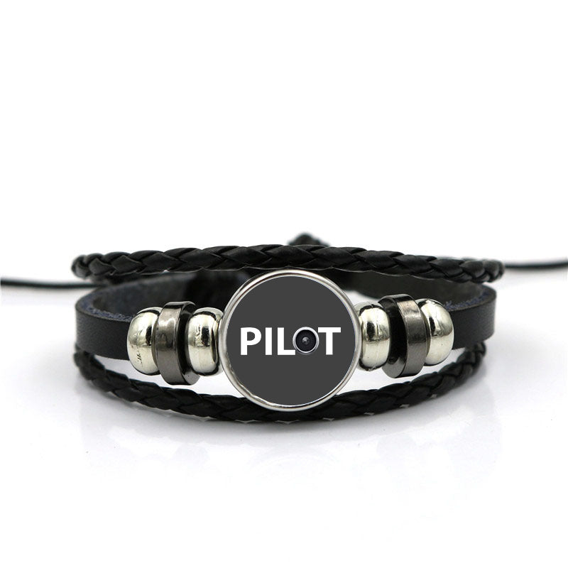 Pilot & Jet Engine Designed Leather Bracelets