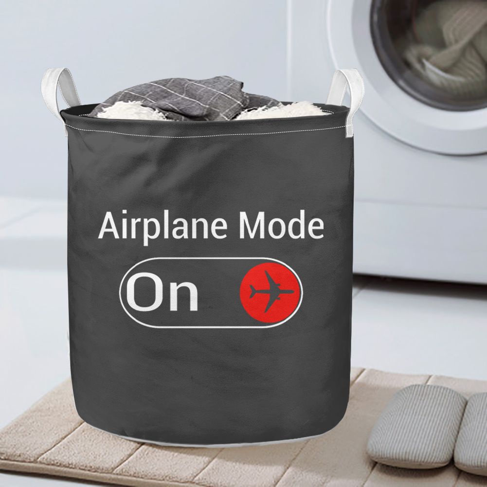 Airplane Mode On Designed Laundry Baskets