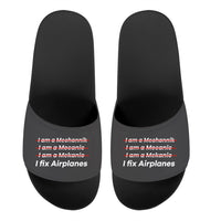 Thumbnail for I Fix Airplanes Designed Sport Slippers