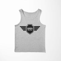 Thumbnail for Born To Fly & Badge Designed Tank Tops