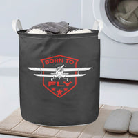 Thumbnail for Super Born To Fly Designed Laundry Baskets