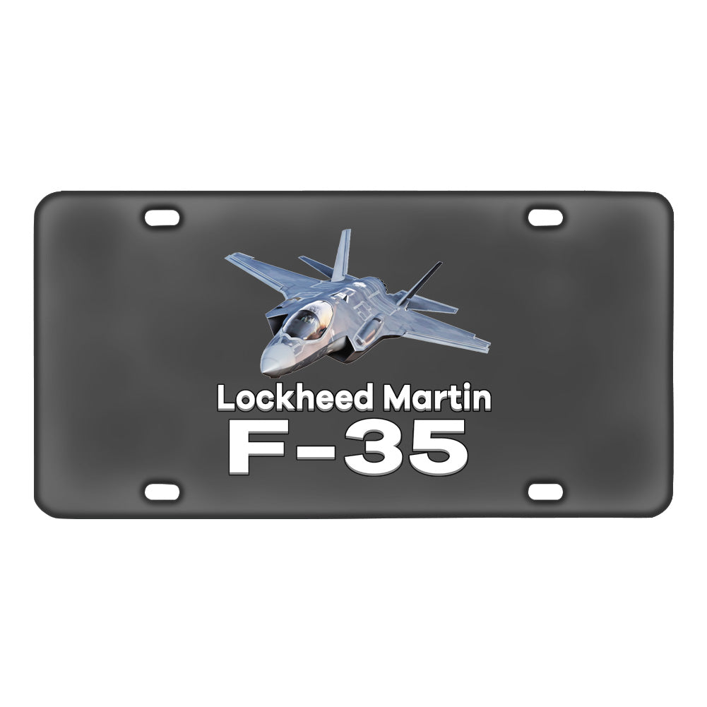 The Lockheed Martin F35 Designed Metal (License) Plates