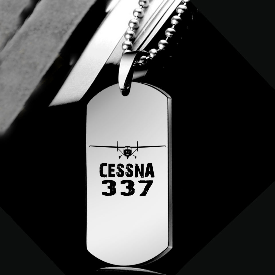 Cessna 337 & Plane Designed Metal Necklaces
