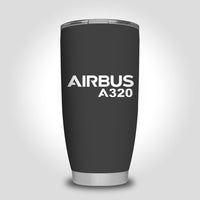 Thumbnail for Airbus A320 & Text Designed Tumbler Travel Mugs