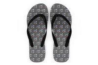 Thumbnail for Airbus A380 Love at first flight Designed Slippers (Flip Flops)
