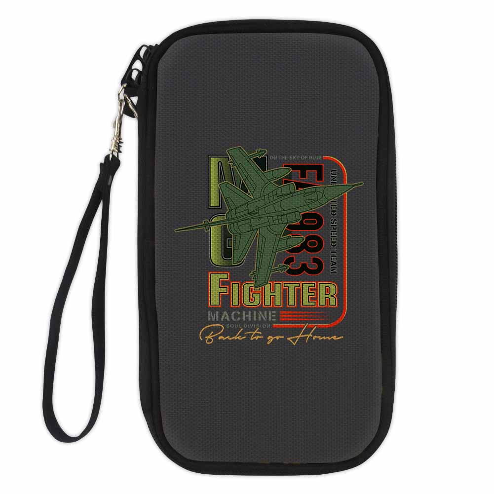 Fighter Machine Designed Travel Cases & Wallets