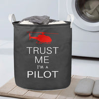 Thumbnail for Trust Me I'm a Pilot (Helicopter) Designed Laundry Baskets