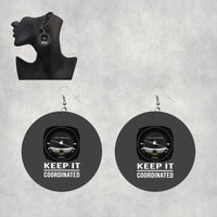 Thumbnail for Keep It Coordinated Designed Wooden Drop Earrings