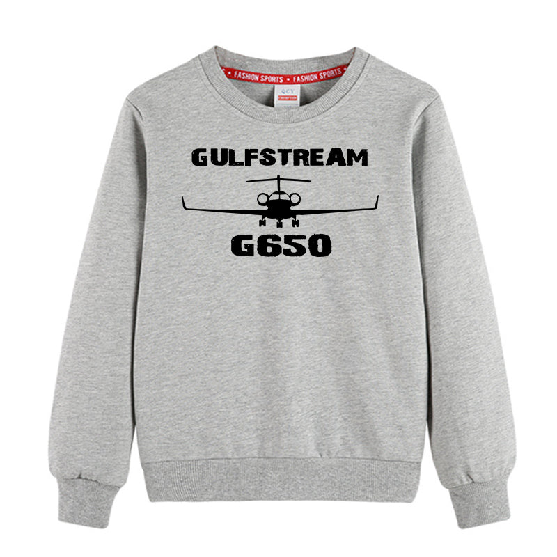 Gulfstream G650 & Plane Designed "CHILDREN" Sweatshirts
