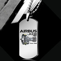 Thumbnail for Airbus A330neo & Trent 7000 Engine Designed Metal Necklaces