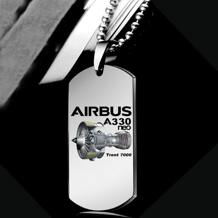 Airbus A330neo & Trent 7000 Engine Designed Metal Necklaces