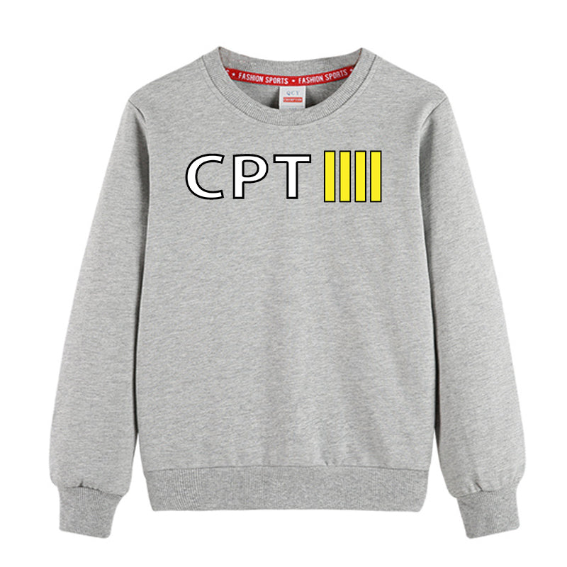 CPT & 4 Lines Designed "CHILDREN" Sweatshirts