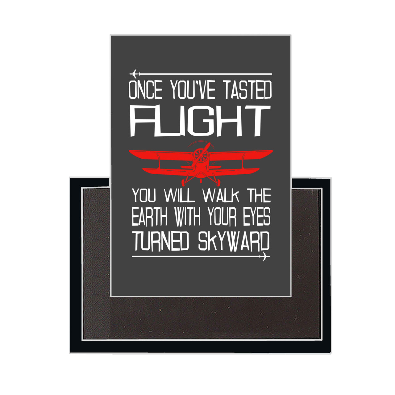 Once You've Tasted Flight Designed Magnets