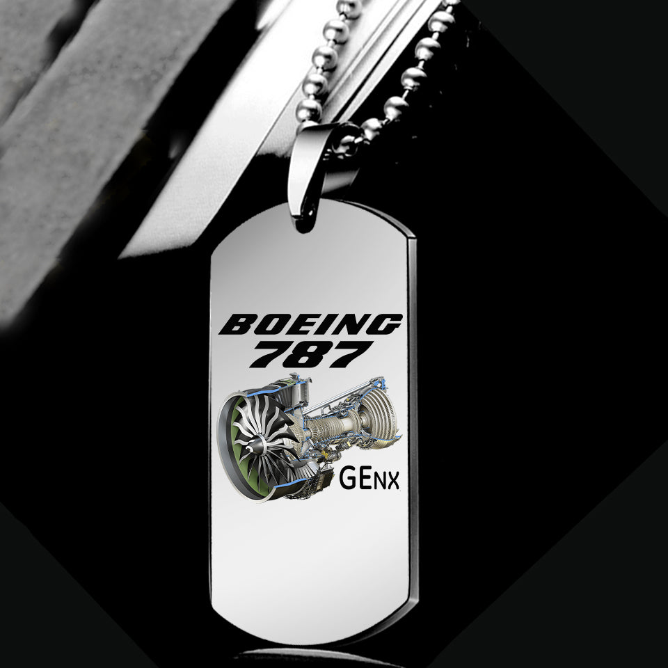 Boeing 787 & GENX Engine Designed Metal Necklaces