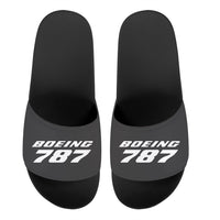 Thumbnail for Boeing 787 & Text Designed Sport Slippers
