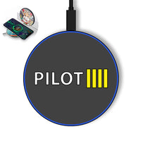 Thumbnail for Pilot & Stripes (4 Lines) Designed Wireless Chargers
