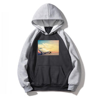 Thumbnail for Old Airplane Parked During Sunset Designed Colourful Hoodies