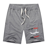 Thumbnail for Let Your Dreams Take Flight Designed Cotton Shorts