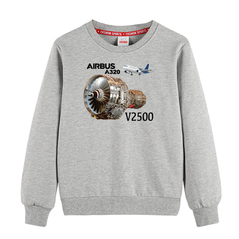 Airbus A320 & V2500 Engine Designed "CHILDREN" Sweatshirts