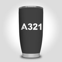 Thumbnail for A321 Flat Text Designed Tumbler Travel Mugs