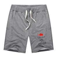 Thumbnail for Trust Me I'm a Pilot (Helicopter) Designed Cotton Shorts