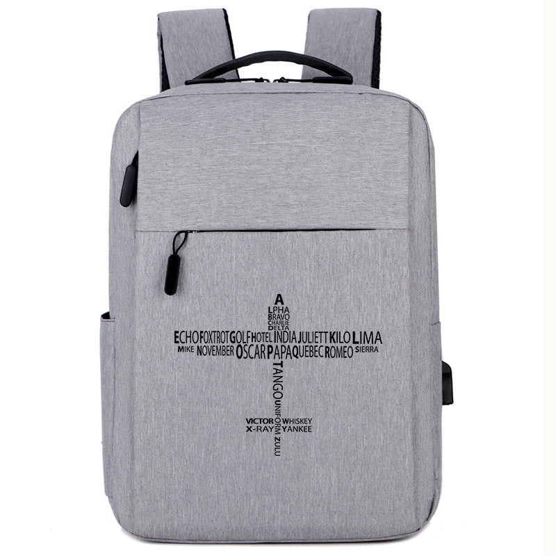 Propeller Shape Aviation Alphabet Designed Super Travel Bags