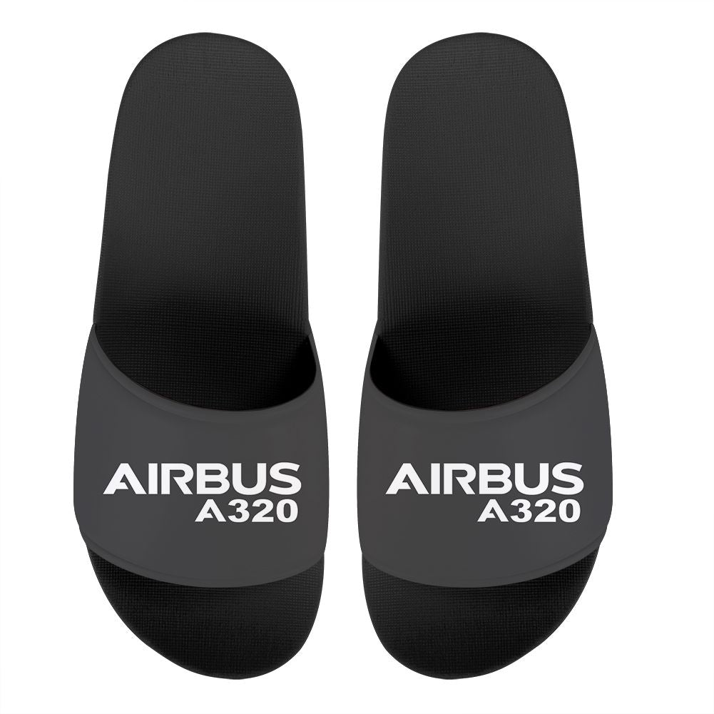 Airbus A320 & Text Designed Sport Slippers