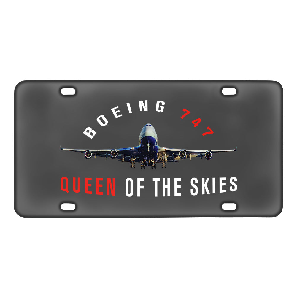 Boeing 747 Queen of the Skies Designed Metal (License) Plates