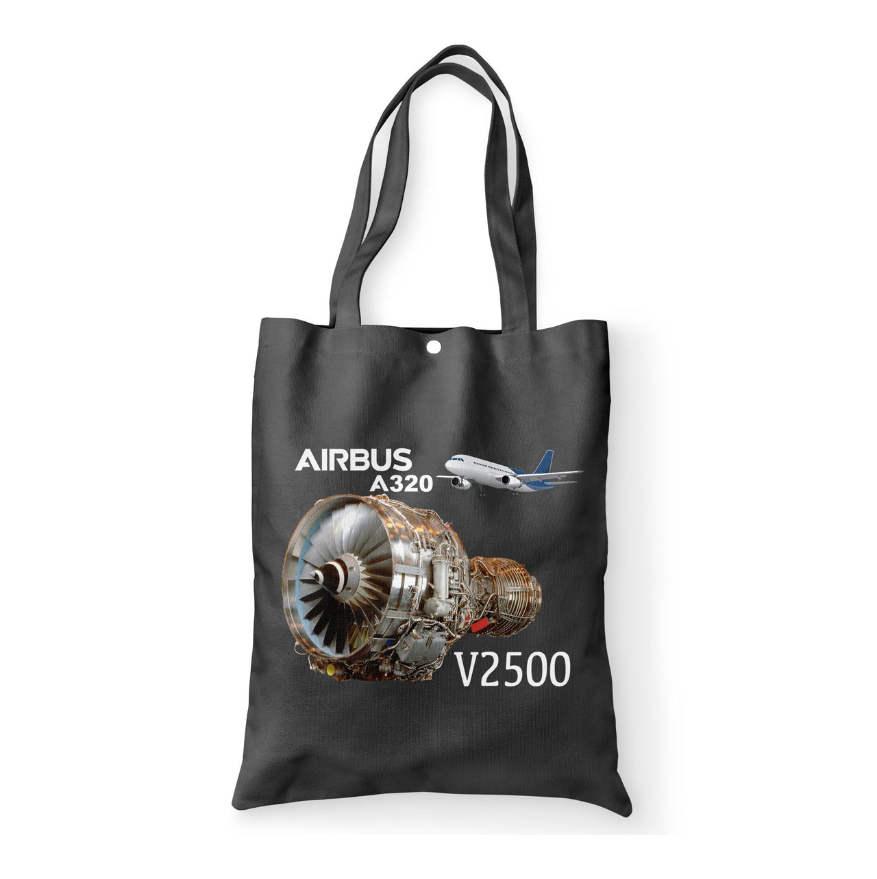 Airbus A320 & V2500 Engine Designed Tote Bags