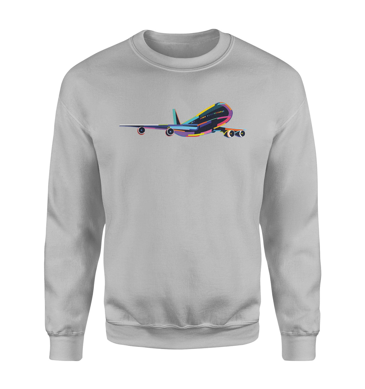 Multicolor Airplane Designed Sweatshirts
