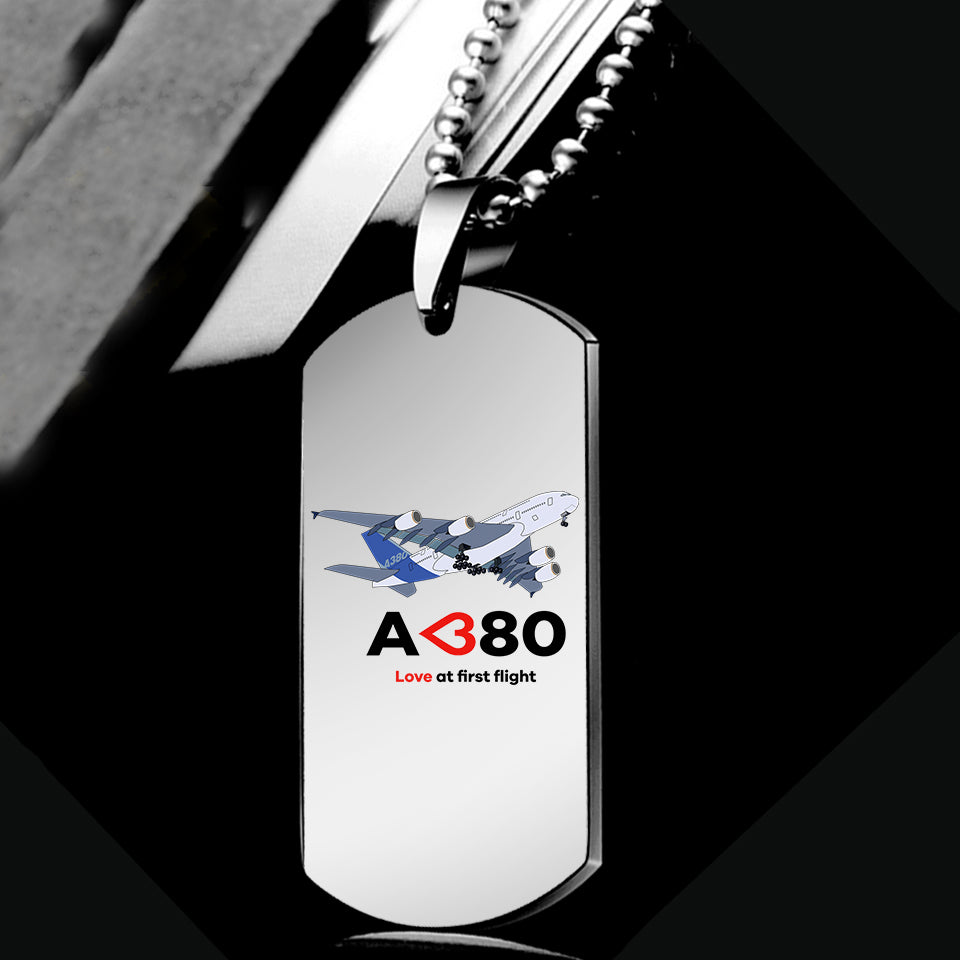 Airbus A380 Love at first flight Designed Metal Necklaces