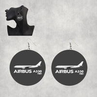 Thumbnail for The Airbus A330neo Designed Wooden Drop Earrings