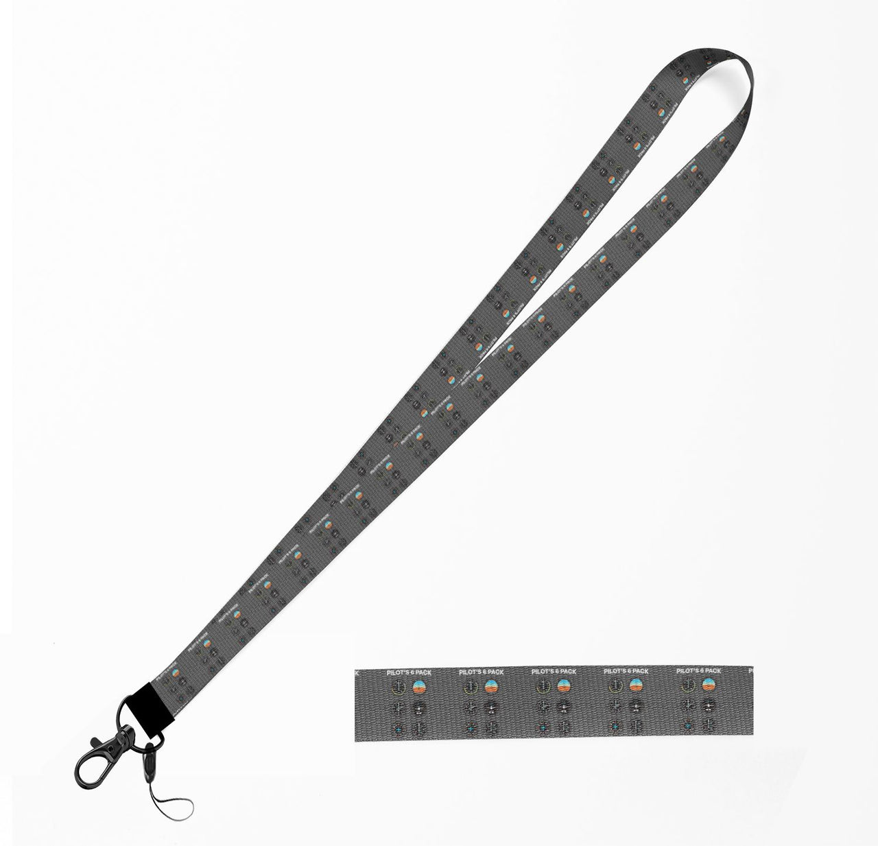 Pilot's 6 Pack Designed Lanyard & ID Holders