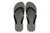 Thumbnail for Pilot & Stripes (2 Lines) Designed Slippers (Flip Flops)