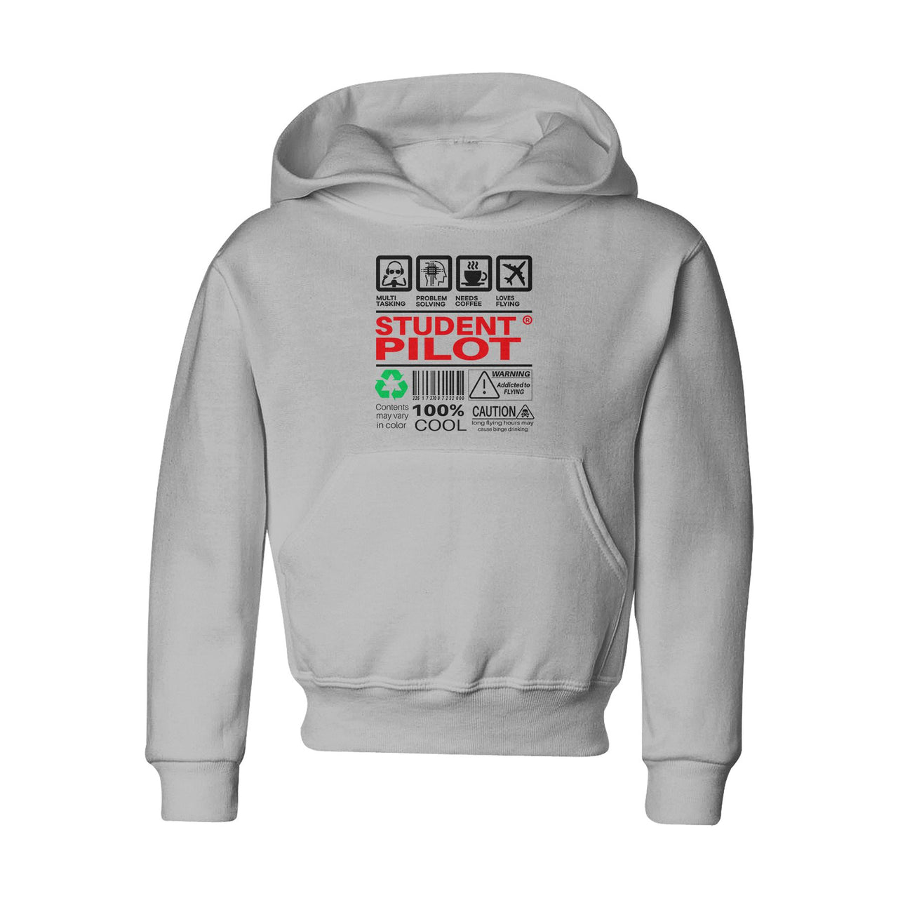 Student Pilot Label Designed "CHILDREN" Hoodies