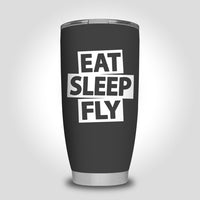 Thumbnail for Eat Sleep Fly Designed Tumbler Travel Mugs