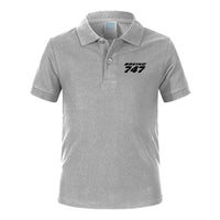 Thumbnail for Boeing 747 & Text Designed Children Polo T-Shirts
