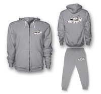 Thumbnail for Buran & An-225 Designed Zipped Hoodies & Sweatpants Set